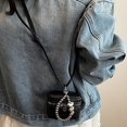 thumbnail image 5 of Mini Crossbody Bag for Women Box Shoulder Bag PU Leather Cute Purse with Zipper and Love Wristlet for Shopping Travel, 5 of 8