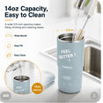 thumbnail image 5 of Temperature Control Heated Coffee Mug Smart Self Heating Travel Mug 14 Oz,Controlled Warmer Keep Coffee Hot Fast for Home, Office and Commute, 5 of 8