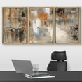 thumbnail image 2 of wall26 Framed Canvas Print Wall Art Set Black, White &amp; Orange Brushstrokes Abstract Shapes Illustrations Modern Art Chic Colorful Multicolor Ultra for Living Room, Bedroom, Office - 16"x24&q, 2 of 5