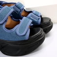 thumbnail image 5 of Sandals Women Dressy Women's Sandals Ladies Sandals Women's Fashion Casual Spring And Summer Solid Color Comfortable Breathable Round Toe Open Toe Thick Bottom Wedge Heel Sandals Blue, 5 of 8
