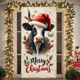 thumbnail image 3 of Decorative Design Christmas Banner with Red Car and Golden Retrievers for Holiday Celebration Winter Festive Event, 3 of 9