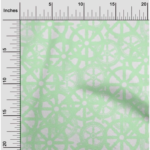 oneOone Georgette Viscose Light Mint Green Fabric Block Quilting Supplies Print Sewing Fabric By The Yard 42 Inch Wide-GIA