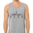 thumbnail image 2 of Skyline Bern Switzerland Tank Top Unisex Medium Grey, 2 of 5