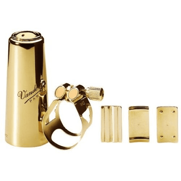Vandoren Optimum Bb German Clarinet Silver Plated Ligature Plastic Cap LC05P