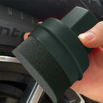 Tgbvmt Car Tire Polishing Sponge Brush, High-Density Waxing Sponge for Tires, Curved Design for Uniform Application, Convenient Lid Design for Easy Storage, Ideal for Car Maintenance and Detailing