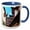 Blue/White, variant on 3drose, Old Shanghai Houses, Red Roofs, Yuyuan Old Town, Shanghai, China, 15oz Mug