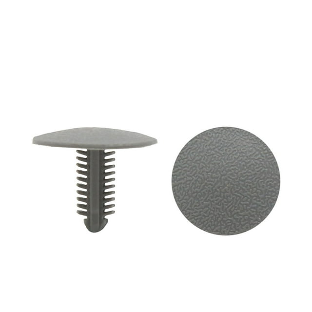 50Uds 7mmx24mmx17mm Grapas de Plástico Gris Vehículo Coche Panel Puerta Remaches Cabeza Redonda