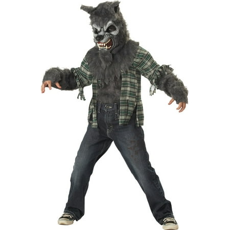 Morris Costumes Kids Unisex Howling At Moon Wolf Costume Large 10-12, Style