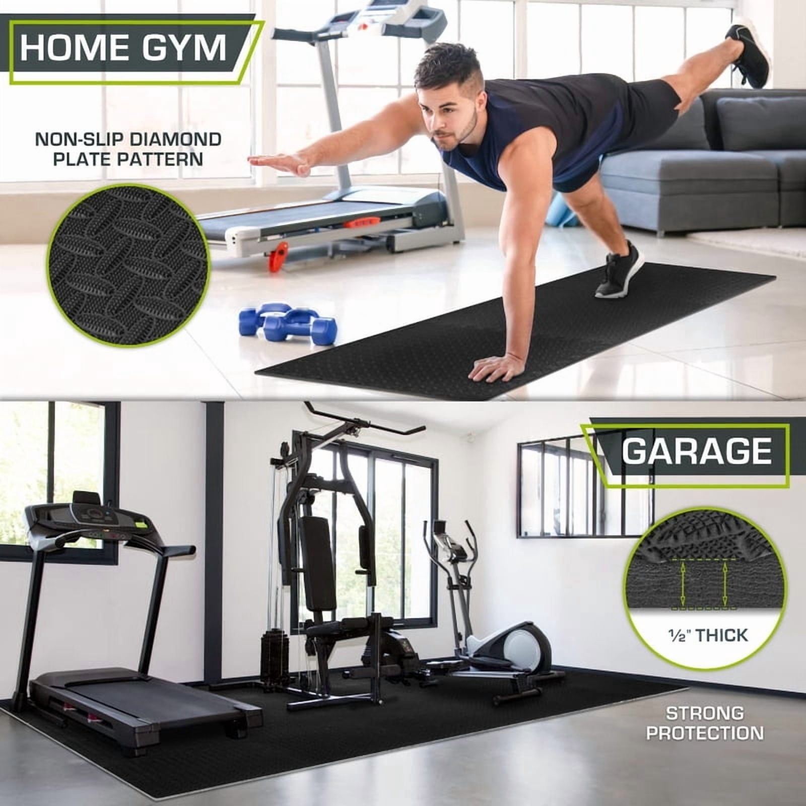 16 Piece Fitness Yoga Mat Soft EVA Foam Puzzle Mat Non Slip Interlocking Gym Mat Protective Mat for Fitness Equipment
