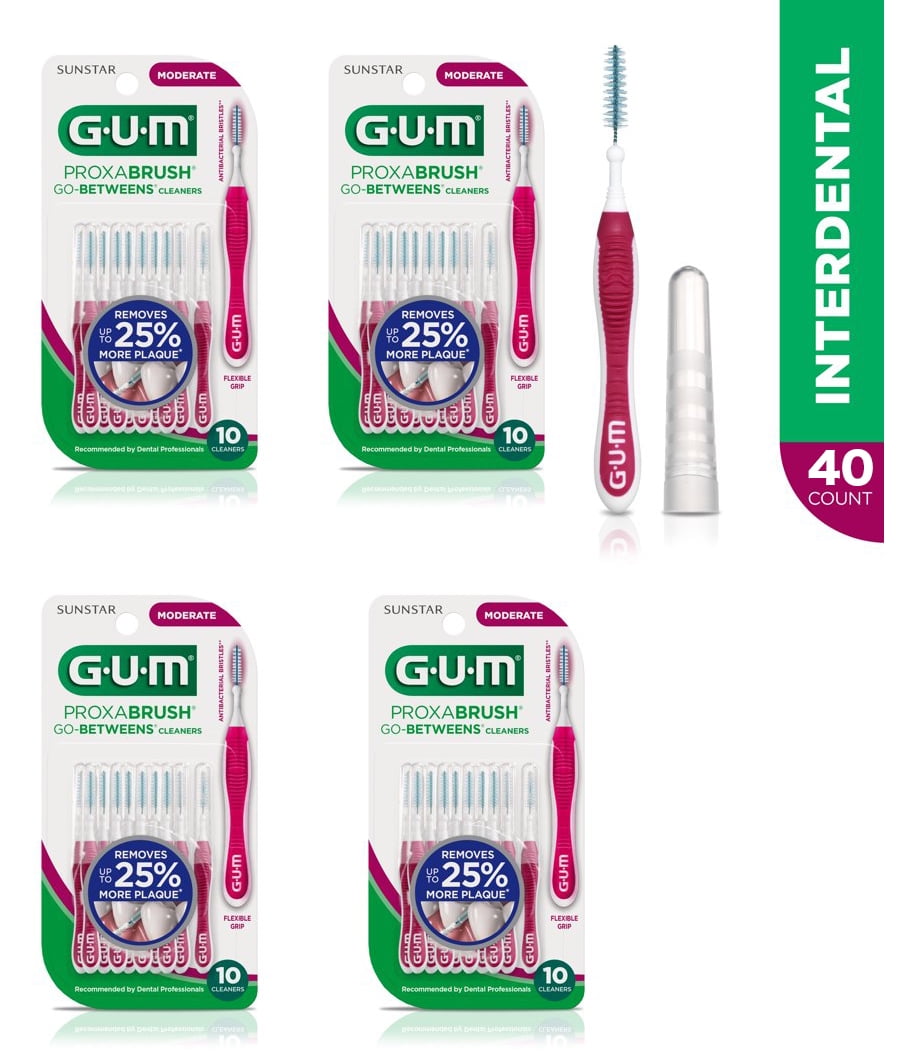 Buy GUM Proxabrush GoBetweens Cleaners Moderate 40 Count, Interdental
