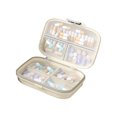 thumbnail image 1 of Portable Pill Organizer Weekly Pill Box Double Layer Medicine Case Mini Moisture Resistant Pill Container for Outdoor Travel Work, 1 of 8