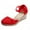 Red, variant on Oyedens Linen Dress Sandals for Women Summer Fall Closed Toe Espadrilles High Heels Dressy Pump