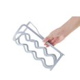 thumbnail image 4 of Wardrobe Separation Board Books Clothes Wire Storage Organizer Shelf with Clip Rack Closet Divider Kitchen Gadgets White, 4 of 10