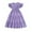 Purple, variant on Pounoo New Dresses For Girls (8-13 Y) Fashion Girl Summer Floral Sleeveless Round Neck Short Sleeve Pleated Skirt Princess Skirt Kids Dresses Girls 4-16