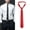 Black, variant on Men's Necktie Set With Cufflinks And Tie Clip 4 Piece Formal Business Dress Accessories In Elegant Gift Box For Weddings Parties And Office Wear Black (10 inches / 25.4 cm)