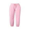 thumbnail image 3 of AMERTEER Women‘s Loose Sweatpants Elastic Waist Drawstring Solid Jogger Pants, 3 of 6