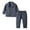 Dark Gray, variant on Akiihool Kids Pajamas Boys Cotton Pajamas Short Sleeve and Long Pants 2-Piece Pajama Set Kid Sleepwear (Dark Gray,12-18 Months)