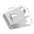 thumbnail image 2 of YSNOOWE 4Ud Clips De Estante Para Refrigerador De Inoxidable Soporte Ajustable Plateado, 2 of 8