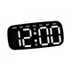 thumbnail image 4 of Reloj despertador digital de sobremesa con dos configuraciones de alarma, visualización de fecha y día de la semana, reloj de mesa LED. Negro, 4 of 9