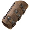 thumbnail image 3 of WEAIXIMIUNG Gants Sans Doigts pour Femmes en Cuir Pu avec Boucle Attelle Rétro Taille Unique Paire, 3 of 5
