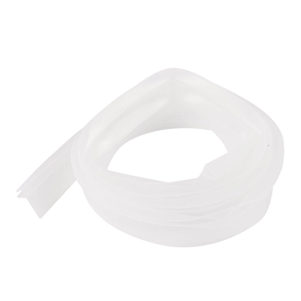 F Type Frameless Shower Door Bottom Seal for 1/2 inch Glass, 6.6 Ft