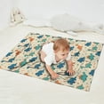 thumbnail image 2 of Beige Cartoon Dinosaurs Plants Pattern Blanket,Comfortable Soft Flannel Throw Blanket,All Season,Warm Lightweight Blankets for Sofa Bed Couch Living Room Chair,30"x40", 2 of 4