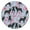 French Bulldog and, variant on Goldendoodle Dog and Flower Floral Round Fitted Tablecloth with Elastic Edge,Dining Table Cover Waterproof,Outdoor Round Tablecloth for Camping,Dining,Indoor and Outdoor