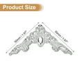 thumbnail image 2 of Uxcell 4 Pack Vintage Flat Corner Bracket, 2" x 2" Metal Desk Corner Protectors Zinc Alloy Decorative Edge Cover with Screw for Furniture Jewelry Box Gifts Box, Silver, 2 of 6