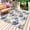 Blue, variant on Navy Blue Floral Outdoor Rug 3x5 Ft - Reversible Patio Rug Outdoor Camping Rugs, Vintage Flowers Elegant Pastoral Rustic Indoor Outdoor Area Rugs, Non-Slip Outdoor Carpet Runner for Deck/Porch