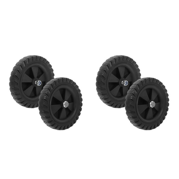 Masteelf 4 pcs  Universal Air Compressor Replacement Wheel Solid Rubber Compressor Wheel For Stability Noise Reduction And Effortless Assembly On Most Compressors