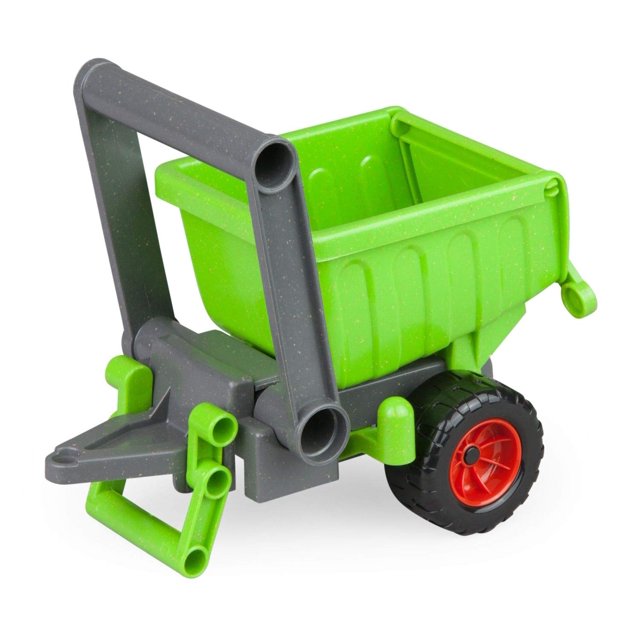 Remolque de juguete Lena EcoActive verde 22,5 cm de plástico