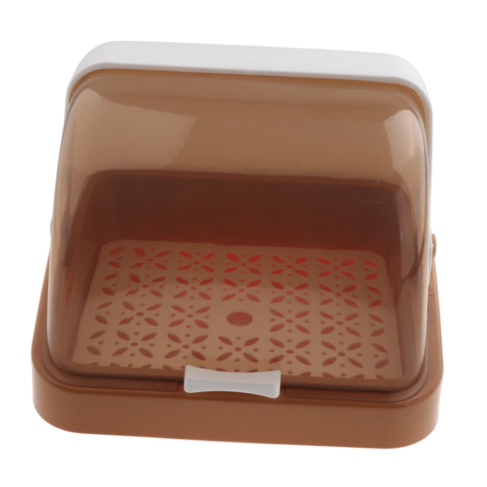 Baoblaze Bottle Drying Rack Dustproof Drain Tray Storage Box for Bowl Chopsticks Dish Khaki