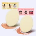 thumbnail image 4 of 2 pcs Oval Puff Air Cushion Puff Beauty Foundation Sponge Makeup Sponge Wet and Dry, 4 of 5