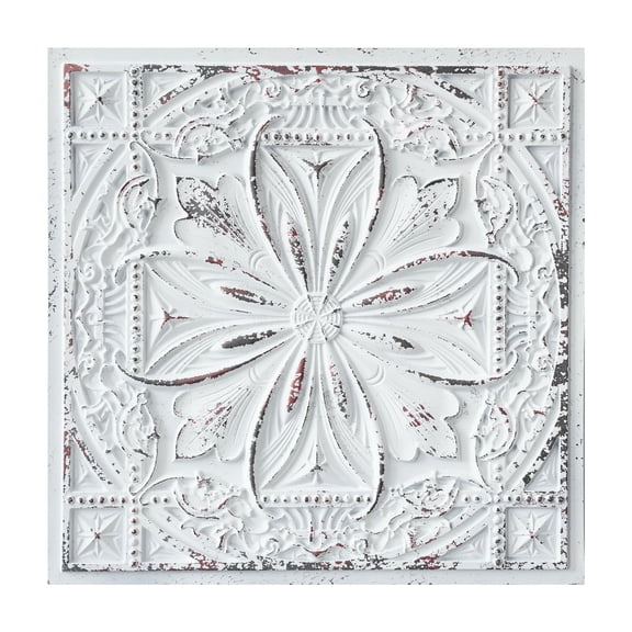 Chalk painted ceiling tiles interior decorative panel for Cafe Club PL10 Distress crack white black 10Pcs/pack