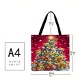 thumbnail image 3 of Bolso de compras de hombro con estampado de oso navideño, bolso de mano grande informal Tmvgtek Para estrenar, 3 of 4