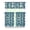Fish, variant on Beachy Boho Kitchen Curtains 3-Piece Set - Safari Jungle Island Valance & Tiers, Coastal Paradise Semi-Sheer Rod Pocket Window Panels