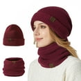 thumbnail image 2 of Fashionable Winter Caps With Neck Gaiter Winter Set For Warmth Cold Weather Outdoor Skiing Camping Hat Thick Liner, 2 of 20