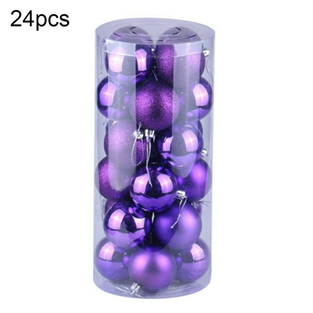24Pcs Christmas Ball Hanging Bauble New Year Wedding Home Party Tree Decoration