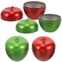 Set of 4 Clear Christmas Cookie Jars and Candy Containers, Drop-Resistant Canisters for Cereal and Snack Storage