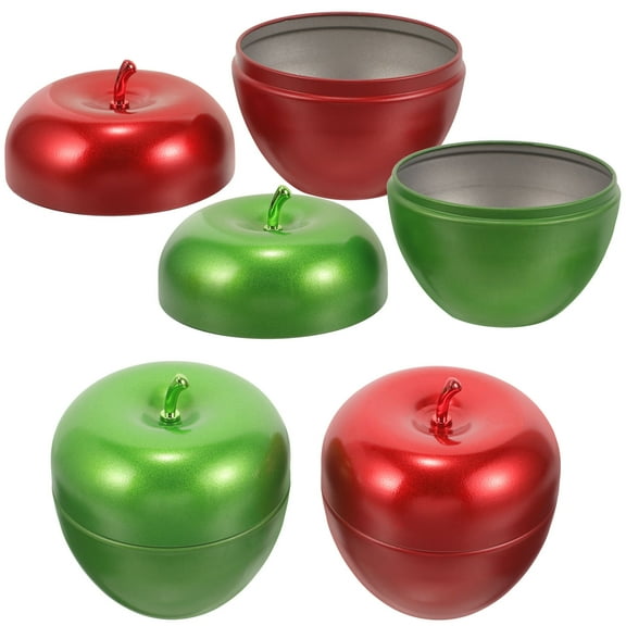 Set of 4 Clear Christmas Cookie Jars and Candy Containers, Drop-Resistant Canisters for Cereal and Snack Storage