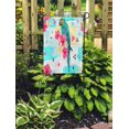 thumbnail image 2 of JSDART Bleu Beau Motif Tropical Floral Oiseau Exotique Hibiscus Abstrait Jardin Drapeau Décoratif Drapeau Maison Bannière 12x18 Pouces, 2 of 2
