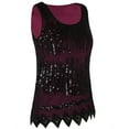 thumbnail image 2 of PrettyGuide Women's Sequin Top Flowy Sparkly Cocktail Tank Party Dressy Tops, 2 of 5