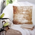 thumbnail image 3 of Pillow Covers 18x18 Set of 2, Vintage Red Brown Square Throw Pillow Covers for Couch/Sofa/Living Room, Retro Oil Painting Abstract Art Decorative Soft Pillowcases for Couch Throw Pillows, 3 of 7