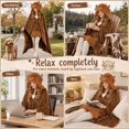 thumbnail image 3 of Halloween Women Wearable Blanket Hoodie, Blanket Cute Animals Warm Plush Blankets, 3 of 9