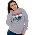 thumbnail image 3 of United States Navy Strong As The Sea Unisex Plus Size Sweatshirt Brisco Brands 4X, 3 of 5