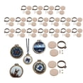 thumbnail image 1 of 20pcs Mini Embroidery Hoop Wooden Cross Stitch Frame Handmade Pendant Crafts, 1 of 7