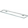 Alno Euro 24" Glass Shelf With Brackets - Satin Nickel