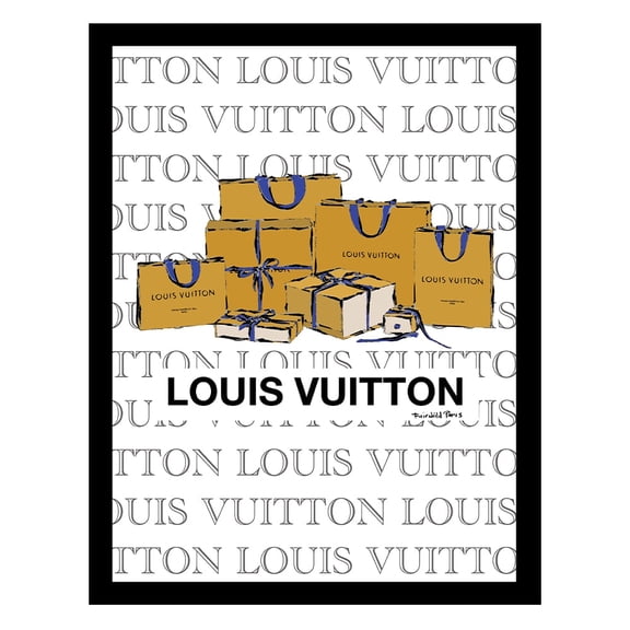 High Fashion Glam Shopping Bags Framed Print