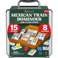 thumbnail image 1 of Juego de dominó Mexican Train Queensell Double 15 con 8 soportes, 1 of 7