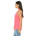 thumbnail image 3 of Bella Ladies Flowy Racerback Tank, L, Neon Pink, 3 of 3
